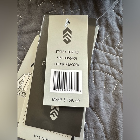 Free Country Girls Peacock Blue 3 in 1 Jacket NWT Various Sizes - Picture 16 of 16